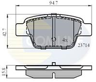 Колодки зад alfa mito fiat bravo/multipla/stilo 1.3jtdm/1.2-1.8 16v/1.