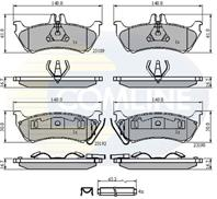 КОЛОДКИ ЗАД MER ML W163 12.98-