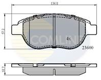 К-кт колодки пер fiat idea 1.9jtd/lan musa 1.3-1.9d 04-