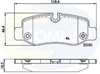 Колодки зад mer vito w447 1.6cdi/2.0cdi/2.2cdi 14-