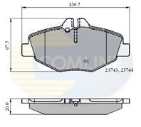 КОЛОДКИ ПЕР MER W211 2.0-3.2 02-