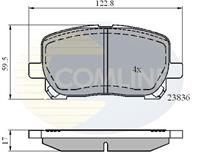 КОЛОДКИ ПЕР TOY AVENSIS VERSO 2.0VVT-I D-4D 96-