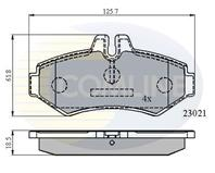 КОЛОДКИ MER G CLASS 89 -, COMMERCIAL SPRINTER 95 - 06, VW COMMERCIAL L