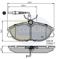 КОЛОДКИ ПЕР CIT XSARA 2.0 16V 2.0HDI 97- PGT 406 1.9TD-3.0V6 95