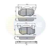 Колодки пер pgt 205/305/309/405/ren 19/21/clio