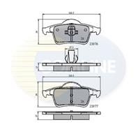 Колодки vol s60 00 -/s80 98 - 06/v70 00 -/xc70 00 -