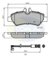 Колодки mer commercial sprinter 06-/vw commercial crafter van 06-