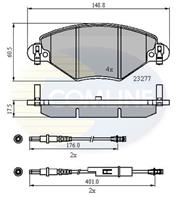 КОЛОДКИ ПЕР CIT С5 2.0 16V 2.0HDI 01- (С ДАТЧИКАМИ)