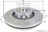 ДИСК ТОРМ Audi A6 96 - 97, A8 98 - 05, VW Phaeton 03 - (С ПОКРЫТИЕМ)