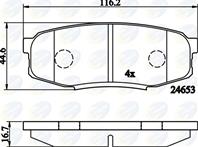 Колодки toy landcruiser 08-