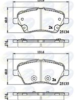 Колодки frd b-max 10-12/fiesta van 01-09/fiesta vi 10-08