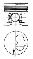 KS ПОРШЕНЬ 80.00 +0.50 VW 1 9D/2.4D (MOT.1X/1Y/AEF/AAB) 90-
