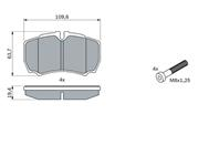 Колодки тормозные дисковые задние 0986424750 от производителя BOSCH