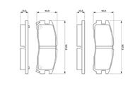 0 986 461 145_=GDB1023 !колодки дисковые з. Mitsubishi Galant 1.8-2.5/2.0D/GDi