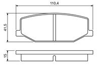 Колодки тормозные дисковые передние 0986460935 от компании BOSCH