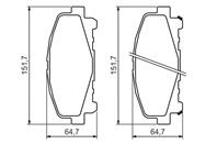 Колодки тормозные дисковые передние 0986494382 от фирмы BOSCH