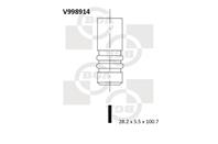 КЛАПАН 28.3x5.5x100.8 CIT C2/C3/C4/PGT 206/207/307 1.4 03- IN