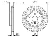 0 986 479 401_диск тормозной задний!с кольцом ABS Ford Transit all 06&gt