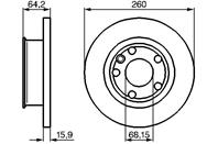 0 986 478 547_диск тормозной передний! VW T4 1.8/2.0/1.9D/2.4D 90-03