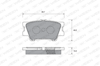 Колодки тормозные lexus es toyota camry, rav 4 iii, rav 4 iv ween