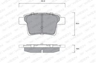 Колодки тормозные ford mondeo iii jaguar xtype задние дисковые (кт