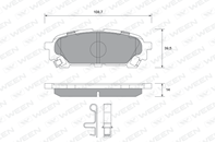 Колодки зад sub impreza (gd/gg)