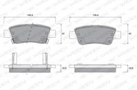 Колодки тормозные honda crv iii задние дисковые (кт 4 шт.) ween