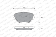 Колодки пер toy rav 4 ii