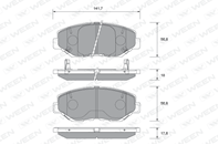 Колодки тормозные honda crv iii, accord vii дисковые передние