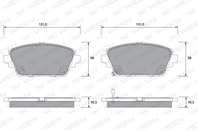 Колодки тормозные nissan almera (n16v10), primera (p12wp12) дисковые