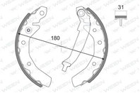 Колодки тормозные chevrolet spark 0 8 1 0 05 daewoo matiz 0 8 1 0 98 задние ба