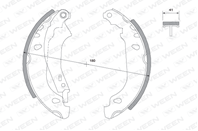 Колодки тормозные renault clio ii, symbol, thalia задние барабанные (к