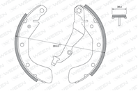 Колодки барабанные chevrolet aveo hatchback, saloon, kalos, saloon, daewoo kalos (klas), saloon (kla