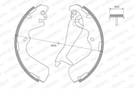 Колодки тормозные барабанные HYUNDAI Galloper H-1 Porter Starex (компл.)