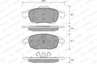 Колодки тормозные citroen c4 (b7), berlingo (b9), picasso (ud, ua) p