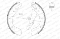 Колодки тормозные барабанные задние Opel Astra /6/