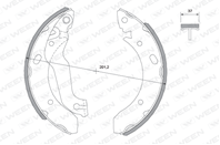 Колодки тормозные барабанные задние Hyundai Elantra /6/