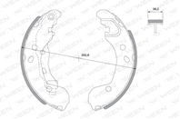 Колодки барабанные lada vesta, nissan micra, note, renault clio, modus