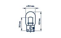 Лампа WY21W 12V 21W WX3x16d оранж.