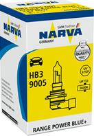 Лампа 12v hb3 60w +50% p20d range power blue narva