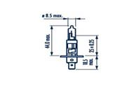 Лампа 24V H1 70W P14.5s Heavy Duty NARVA