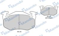 Колодки тормозные PEUGEOT 206 (00-),306 (-02) RENAULT Megane (-02) задние (4шт.) MANDO