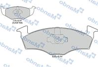 Колодки тормозные VW Lupo,Polo (95-) SKODA Fabia передние (4шт.) MANDO