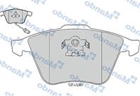 Колодки тормозные AUDI A6 (3.0),Allroad (00-) с датчиком передние (4шт.) MANDO