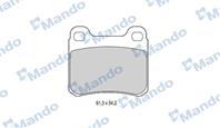 Колодки тормозные MERCEDES C (W201,W202) задние (4шт.) MANDO