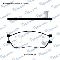 Колодки тормозные RMPK24NS KIA RIO SF