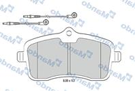 Колодки тормозные PEUGEOT 407,407SW,607 9D,9U (00-) (1.6/3.0) передние (4шт.) MANDO