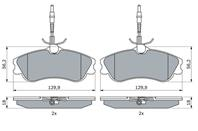 Колодки тормозные дисковые 0986424223 от компании BOSCH