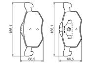 Колодки тормозные дисковые 0986494361 от фирмы BOSCH