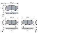 Колодки тормозные дисковые 0986424760 от производителя BOSCH